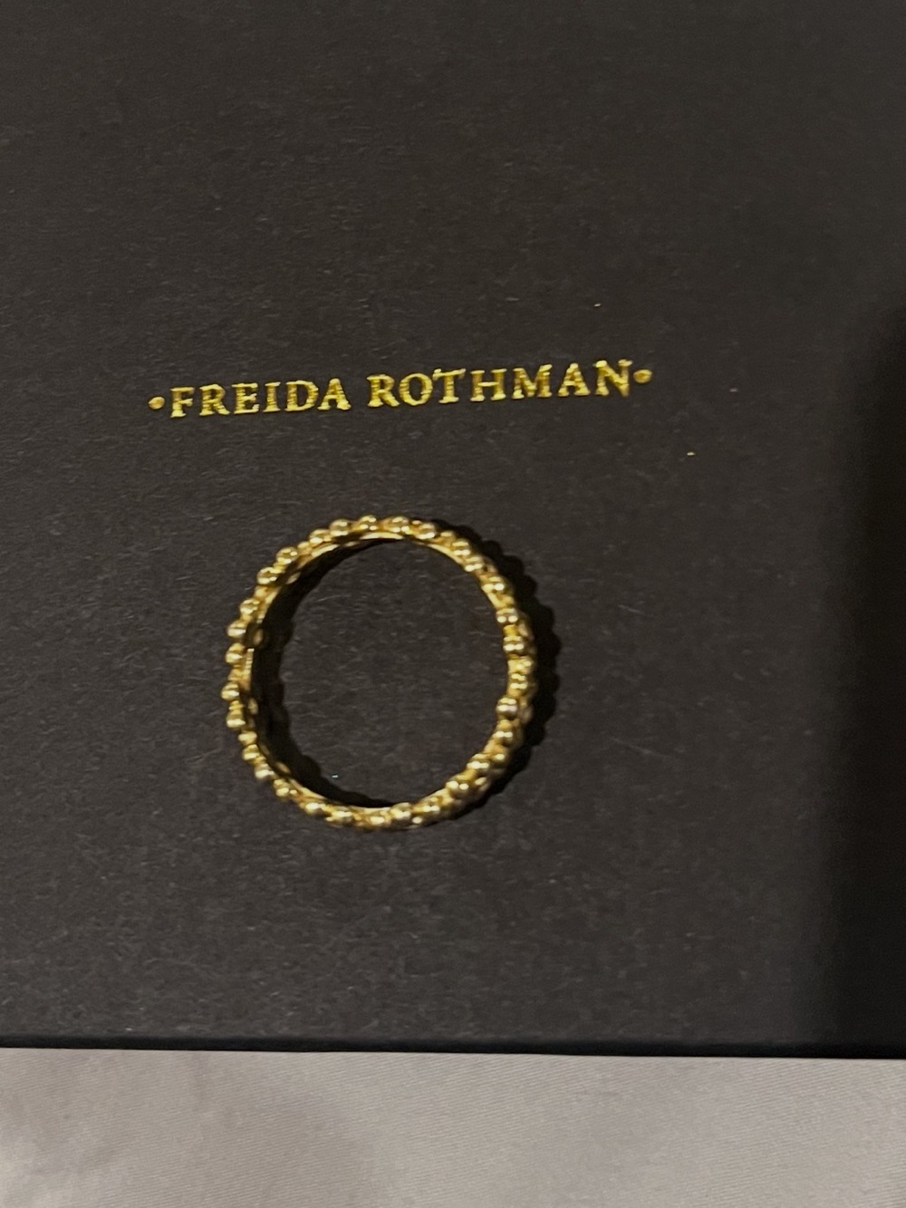 Freida Rothman size 9 Gold Floral Cluster Ring - Picture 4 of 7